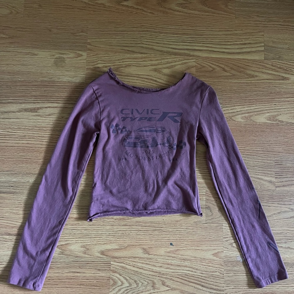 Women's Honda long Sleeve Tee in Purple